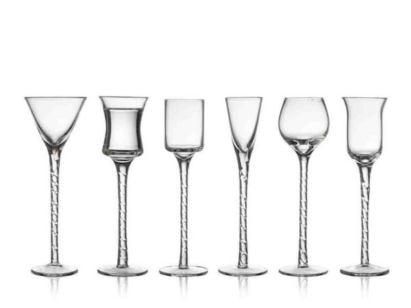 Lyngby Glas Rom Snapseglas 18 cm 6 stk Klar