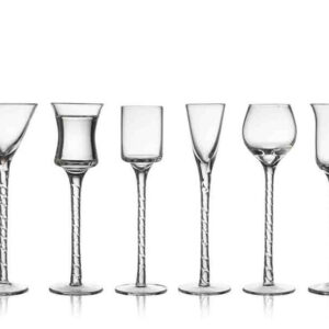 Lyngby Glas Rom Snapseglas 18 cm 6 stk Klar